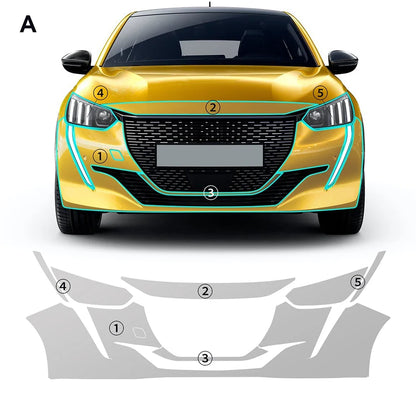Precut PPF for Peugeot 208 (2019–2025) | TPU Paint Protection Film Clear Bra