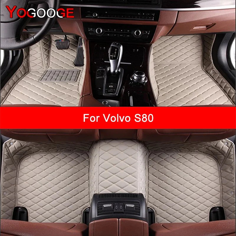 Custom Car Floor Mats for Volvo S80 1998-2007 2008-2023