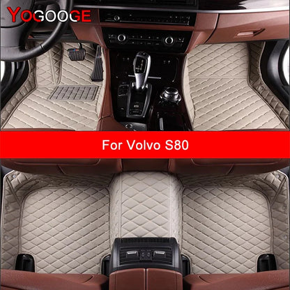 Custom Car Floor Mats for Volvo S80 1998-2007 2008-2023