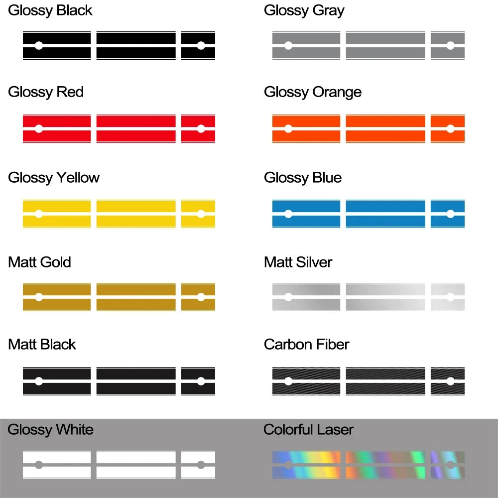 Hood, Roof & Trunk Racing Stripe Kit | Full-Length Vinyl Decal for Cars & Trucks