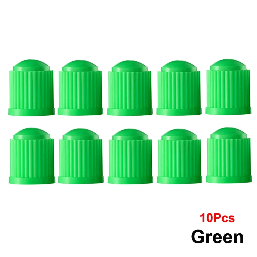AUTCOAT Tire Stem Valve Caps | Universal Plastic Valve Covers for Cars, Trucks, Bikes