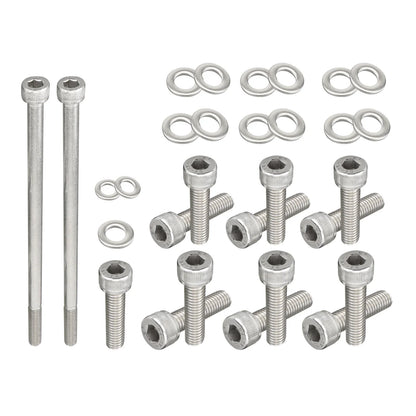 Chevy LS / LSX V8 Stainless Steel Oil Pan Bolt Kit for LS1 / LS2 / LS3 / LS6 / LS7 & Vortec 4.8L / 5.3L / 6.0L / 6.2L Truck Engines (Gen III / Gen IV)