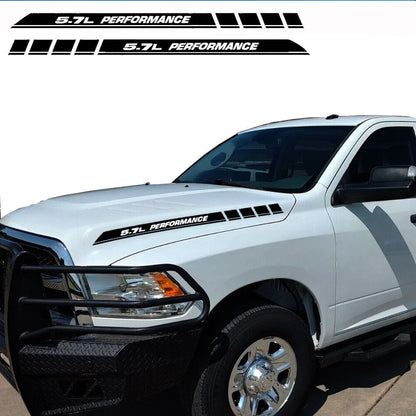 5.7L Performance Hood Vinyl Decal Emblem for Dodge RAM 1500 / 2500 | Truck Graphic Sticker