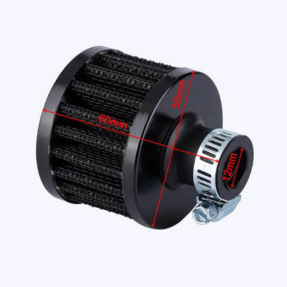 Universal Cone Cold Air Intake Filter (12mm / 25mm) – Reusable & Washable Performance Air Filter