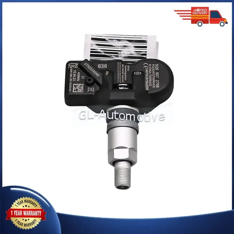 Set of 4 TPMS 433MHz Tire Pressure Sensors for Porsche Macan Panamera Taycan
