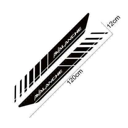 Rear Trunk Side Decal for Chevrolet Avalanche | Vinyl Truck Graphics 2-Pack