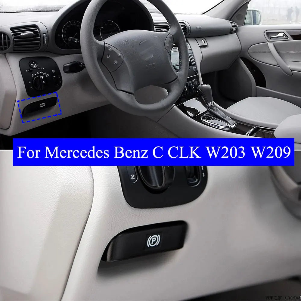 W203 W209 Handbrake Button Switch Parking Brake Lever Assembly | For Mercedes C CLK Class 2001-2009