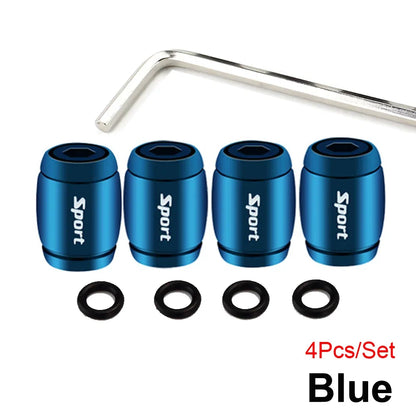 Anti Theft Tire Valve Caps with Rubber Seal | Universal Stem Covers for Car SUV Bike Truck Motorcycle
