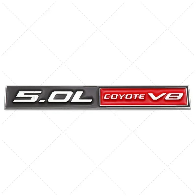 3D Metal 5.0 COYOTE V8 Trunk & Fender Emblem | Ford Mustang Badge Accessory