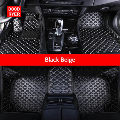 Custom Floor Mats For Jeep Grand Cherokee Synthetic Fiber With Artificial Leather Trim