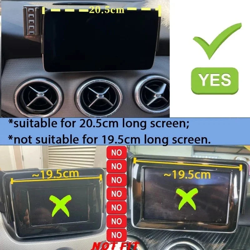 Car Phone Holder for Mercedes Benz CLA C117 GLA X156 2016-2019