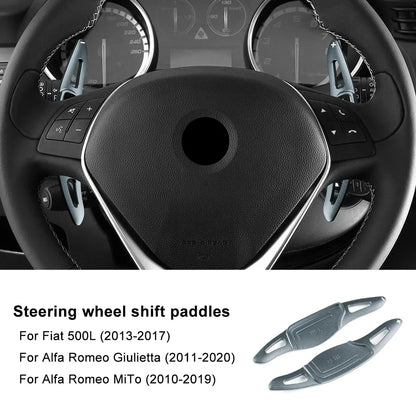 Steering Wheel Shift Paddle Extensions for Alfa Romeo Giulietta MiTo Fiat 500L 2011-2019/Fiat