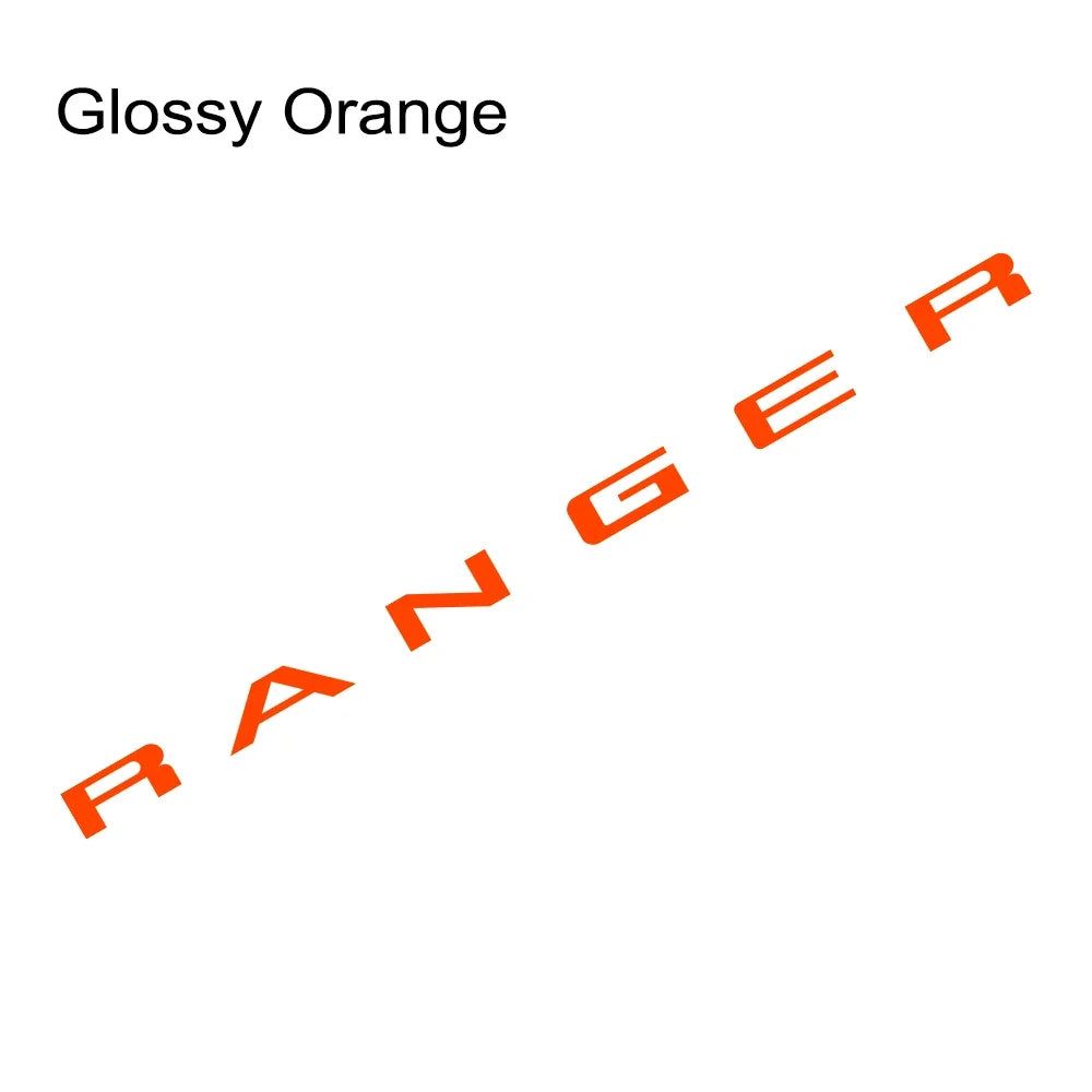 Tailgate Insert & Indent Letter Decal for Ford Ranger (2019–2021) | Vinyl Truck Sticker