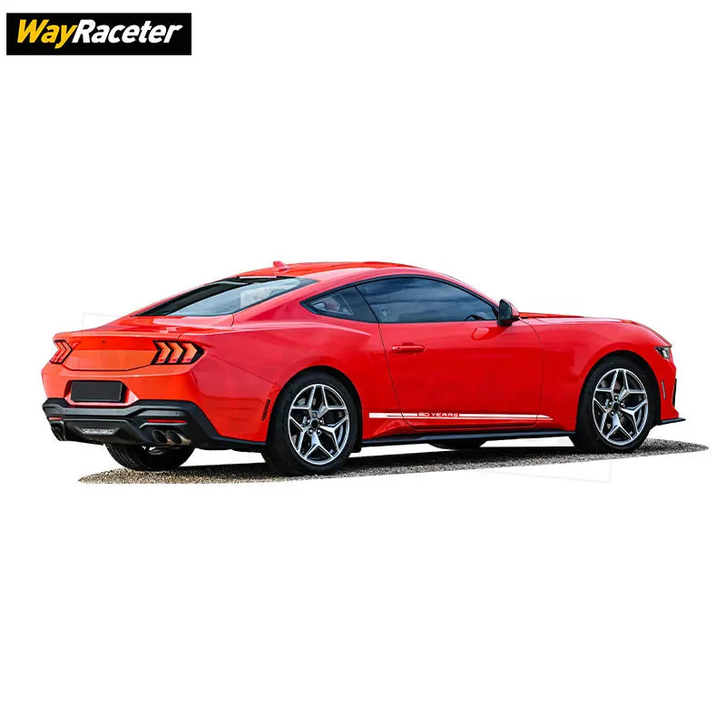 Carbon Fiber Door Side Stripe Skirt Decal for Ford Mustang (2020+) | Vinyl Sticker
