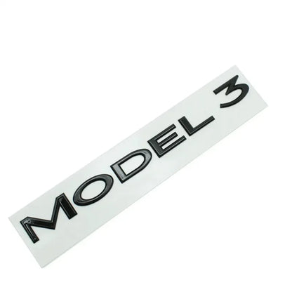 Original 3D ABS Letter Logo Emblem for Tesla Model 3 / Model Y | Rear Tailgate Trunk Badge