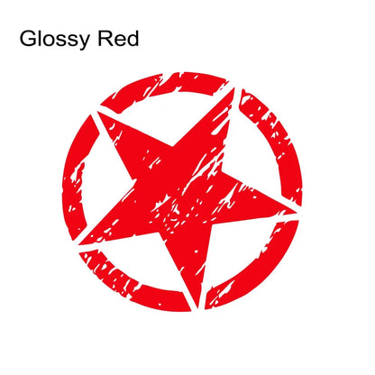 Hood & Door Star Decal for Jeep Cherokee / Patriot / Compass / Wrangler JK/JL/TJ/YJ | Vinyl Sticker
