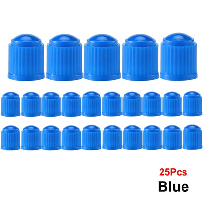AUTCOAT Tire Stem Valve Caps | Universal Plastic Valve Covers for Cars, Trucks, Bikes