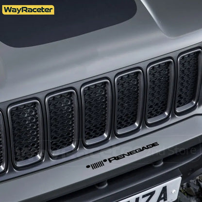 Jeep Renegade Hood & Fender Reflective Decal Kit – Grill Graphic Vinyl | Trailhawk, Sport (2 Pcs)