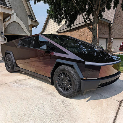 Precut Color Change PPF for Tesla Cybertruck (2024–2026) | DIY Black & Glacier Blue PET Film
