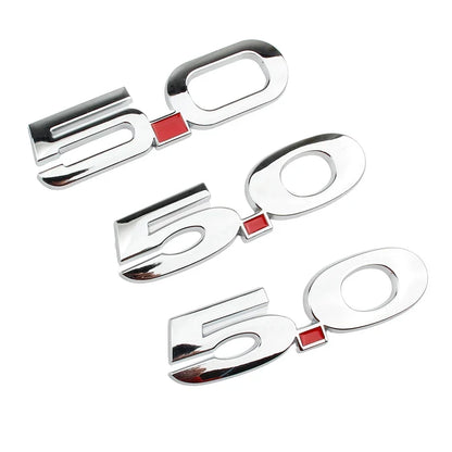 3D Metal 5.0 Logo Emblem for Ford Mustang GT / GT50 (2015-2021) | Badge Sticker