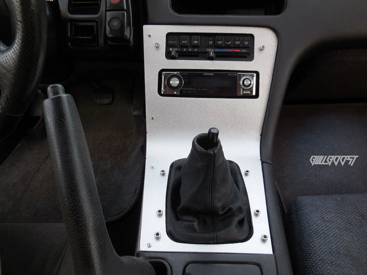 BULL BOOST PERFORMANCE Aluminum Radio / Shift Surround Bezel Console – Nissan 240SX S13 LHD 1989-1994