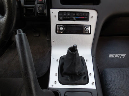 BULL BOOST PERFORMANCE Aluminum Radio / Shift Surround Bezel Console – Nissan 240SX S13 LHD 1989-1994