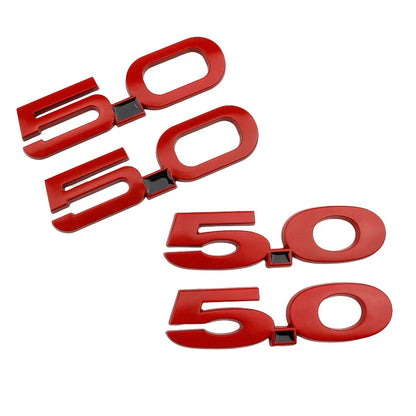 3D Metal 5.0 Logo Emblem for Ford Mustang GT / GT50 (2015-2021) | Badge Sticker