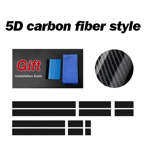 Front-to-Rear Racing Stripe Body Decal Kit | Hood, Roof, Trunk & Bonnet Vinyl Graphics