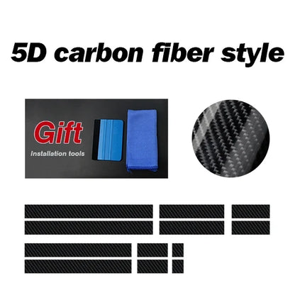 Front-to-Rear Racing Stripe Body Decal Kit | Hood, Roof, Trunk & Bonnet Vinyl Graphics