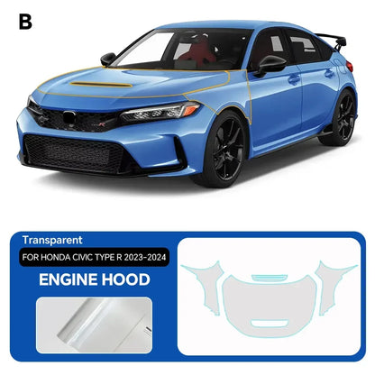 Precut PPF for Honda Civic Type R (2023–2024) | TPU Paint Protection Film Clear Bra