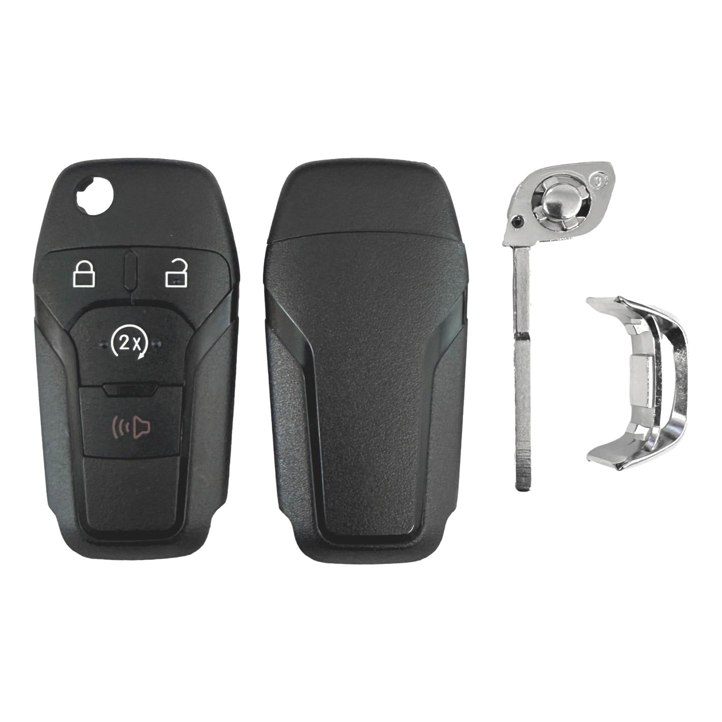 Replacement Shell Case For Ford F-Series 4 Button Flip Key