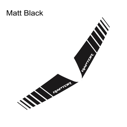 Ford Ranger Raptor & F-150 Hood Bonnet Decal Set – Vinyl Film Sticker (2 Pcs) | 2015–2020, 12 Finishes