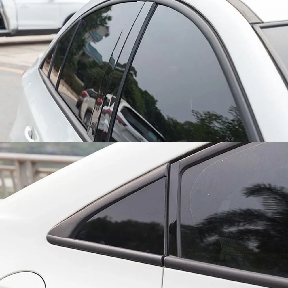 Gloss Black Pillar Post Trim Cover – Dodge Ram 1500 2500 3500 (2009–2018)
