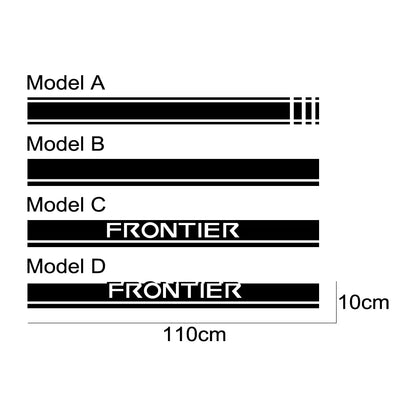 Hood Stripe Decal for Nissan Frontier NP300 / D40 / D22 | Vinyl Truck Style Sticker