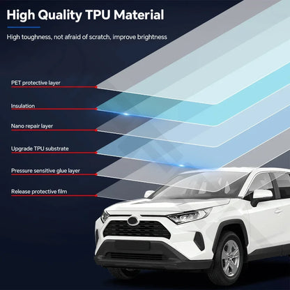 Precut PPF for Toyota RAV4 Hybrid XA50 (2019–2025) | TPU Headlight, Door & Mirror Protection