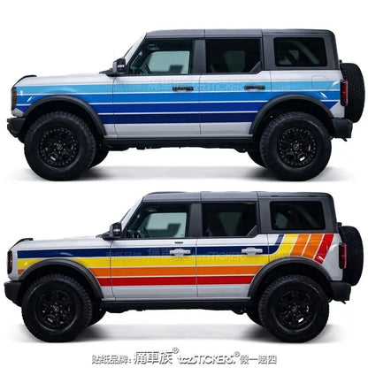 Full-Body Appearance Modification Sport Vinyl Decal Kit for Ford Bronco | Customized PVC Wrap