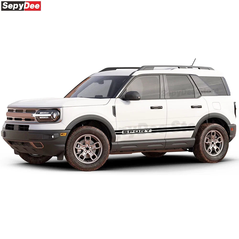 Racing Sport Door Side Skirt Decal for Ford Bronco Sport (2021+) | KK Vinyl Body Sticker