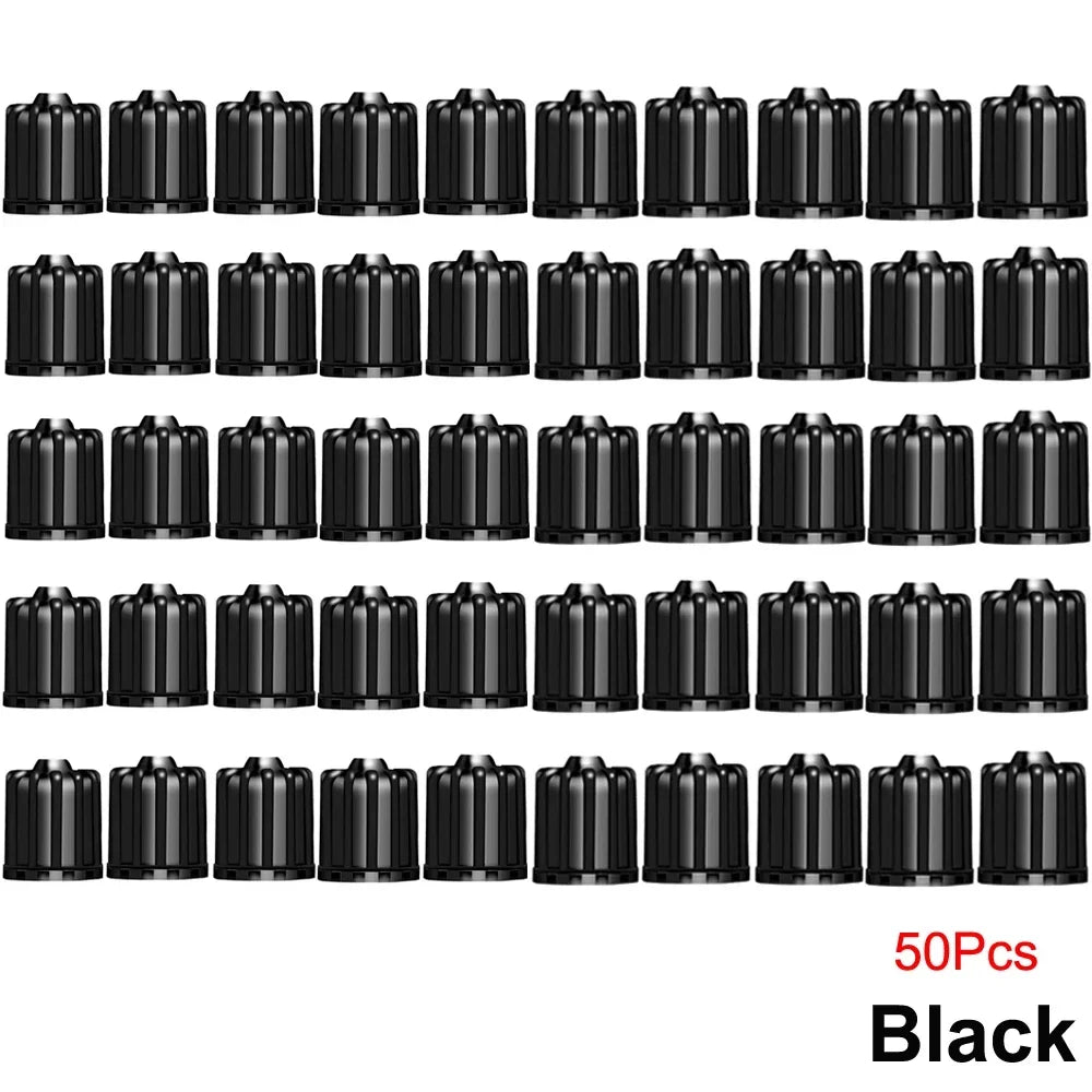 Tire Valve Stem Caps with O Rubber Ring | Universal Tyre Stem Covers for Cars SUVs Bikes Trucks