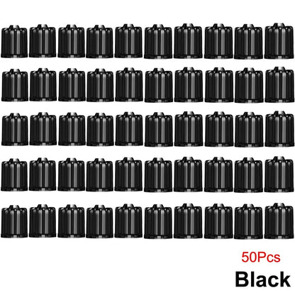 Tire Valve Stem Caps with O Rubber Ring | Universal Tyre Stem Covers for Cars SUVs Bikes Trucks