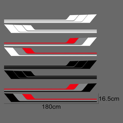 Tricolor Door Side Skirt Trim Decal for Audi TT (8N MK1, 8J MK2, 8S MK3) | 2-Piece Vinyl Coupe Graphic