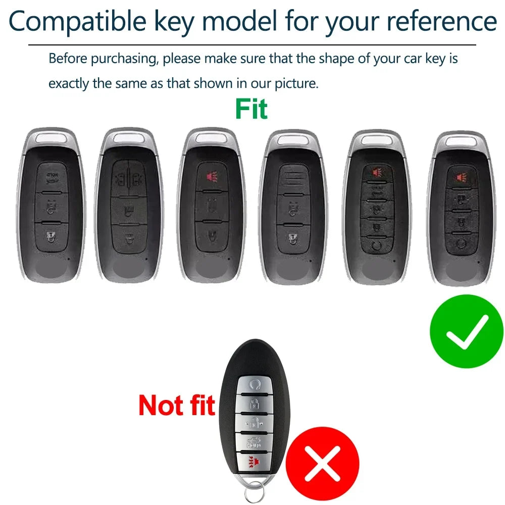 Soft TPU Key Fob Cover for Nissan 2025-2026 Armada Rogue T33 Kicks