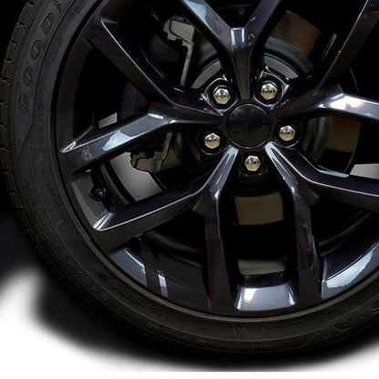 Reflective Wheel Hub Decal Set (6 Pcs) – Rim Cover Sticker | Dodge, Chrysler & Jeep | Red, Yellow, Black