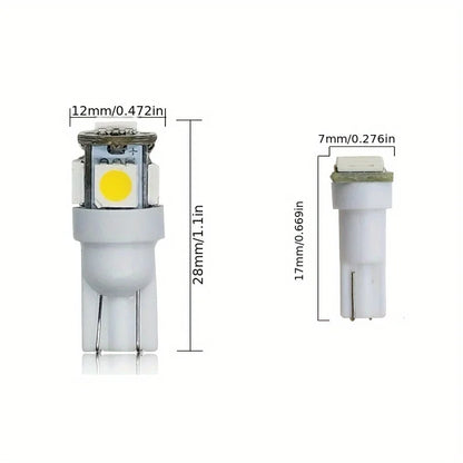 70pcs T5 T10 5050-SMD LED Speedometer Instrument Gauge Cluster Dash Light Bulbs