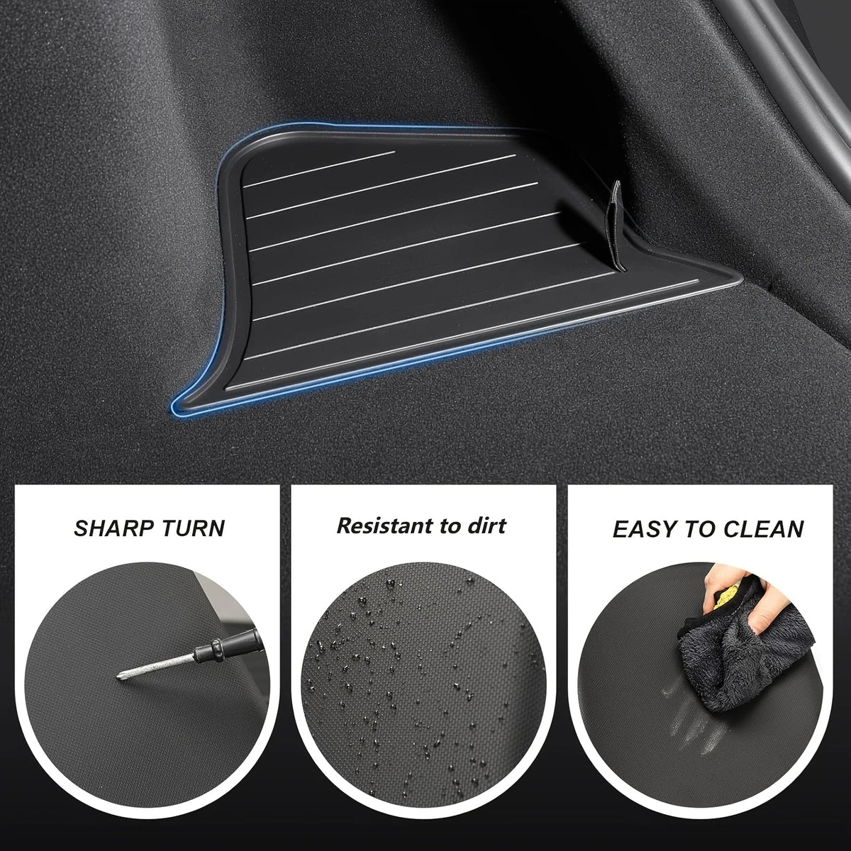 Tesla Model Y 2025 Juniper Left and Right Rear Trunk Storage Box | Lid Partition Organizer
