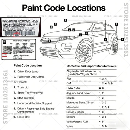 Mitsubishi Outlander Paint Touch Up Pen W17 W85 P26 AB