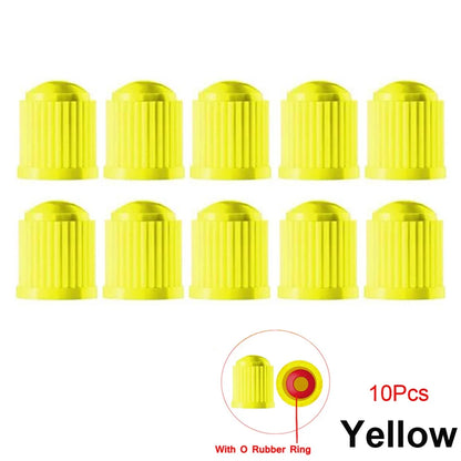 10/25/50/100Pcs Universal Plastic Tire Valve Caps for Cars, Trucks, Motorcycles, and Bicycles