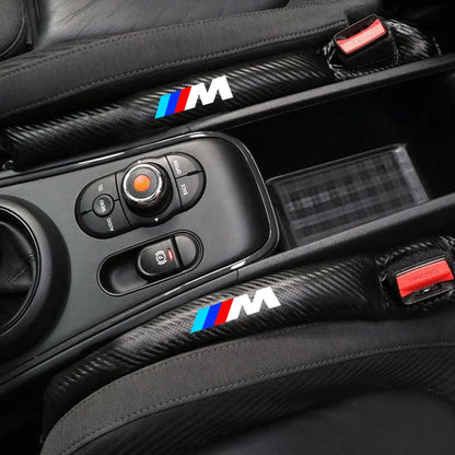 BMW Leather Car Seat Gap Filler Strip / Side Seam Leak-Proof Plug for E90 / F06 / F07 / F10 / F20 / F22 / F30 / F32 / F40 / F46 / M3 / M4 (Brown / Carbon Fiber Black)