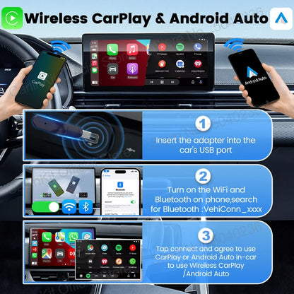 Wireless CarPlay Android Auto Adapter for Car