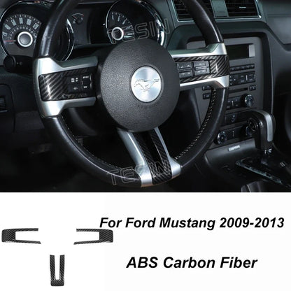 Carbon Fiber Grain Interior & Exterior Decoration Sticker for Ford Mustang (2009-2014) | Kit