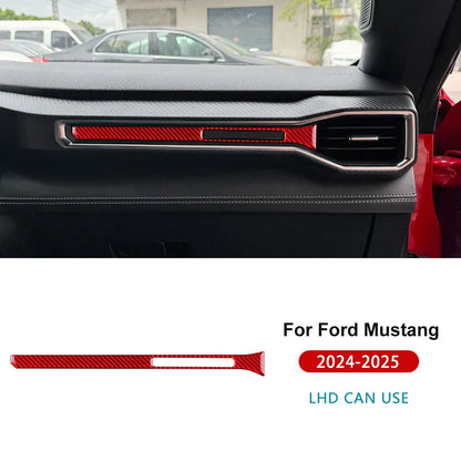 Real Soft Carbon Fiber Interior Trim for Ford Mustang GT / Dark Horse / EcoBoost (2024-2025)
